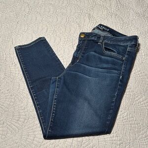 American Eagle Outfitters Dark Wash Jeggings, EUC (Wore Once), Size 16 Short